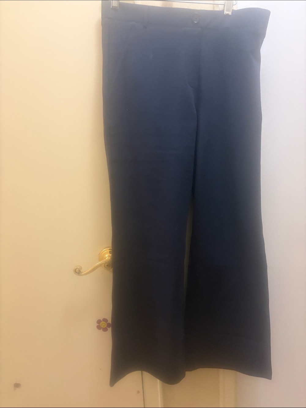 Betabrand Navy Wide-Leg Women's Pants